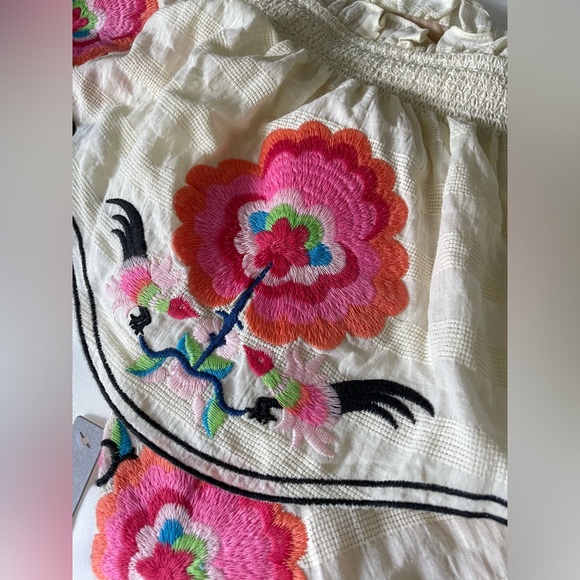 Plenty by Tracy Reese X Anthropologie Embroidered One-Shoulder Dress Large - Picture 5 of 6